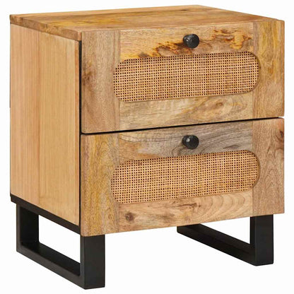 Armadio da Notte con cassetto 2 pcs Naturale 40 x 33 x 46 cm | homemem39