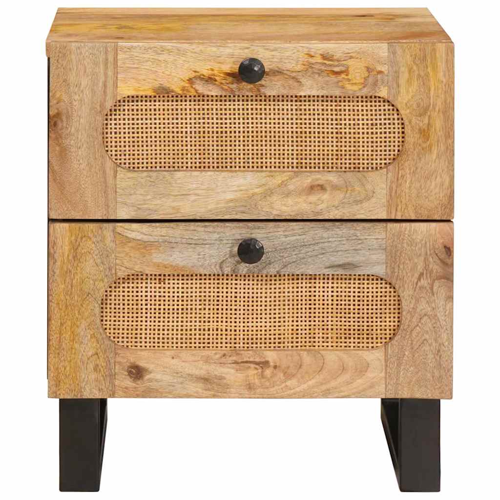 Armadio da Notte con cassetto 2 pcs Naturale 40 x 33 x 46 cm | homemem39
