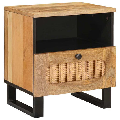 Armadio da Notte con cassetto 2 pcs Naturale 40 x 33 x 46 cm | homemem39