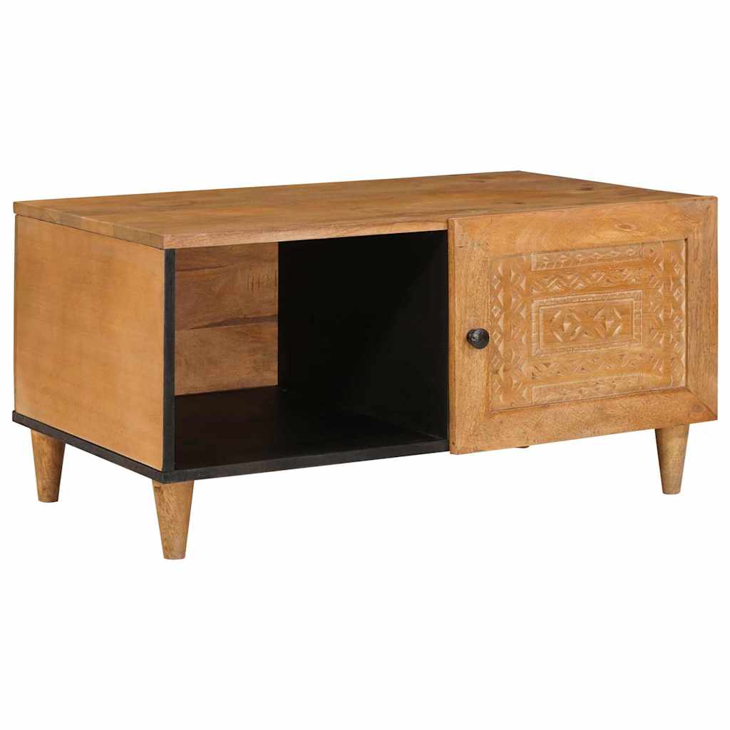 Tavolino da salotto con porta Marrone Chiaro 80 x 50 x 40 cm | homemem39