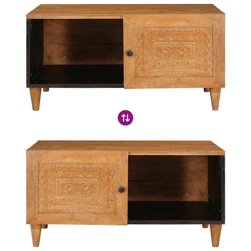 Tavolino da salotto con porta Marrone Chiaro 80 x 50 x 40 cm | homemem39