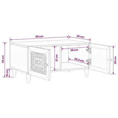 Tavolino da salotto Marrone Chiaro 80 x 54 x 40 cm