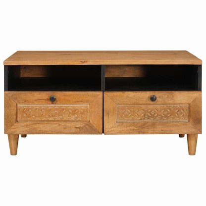 Tavolino da salotto con cassetto Marrone Chiaro 80 x 54 x 40 cm