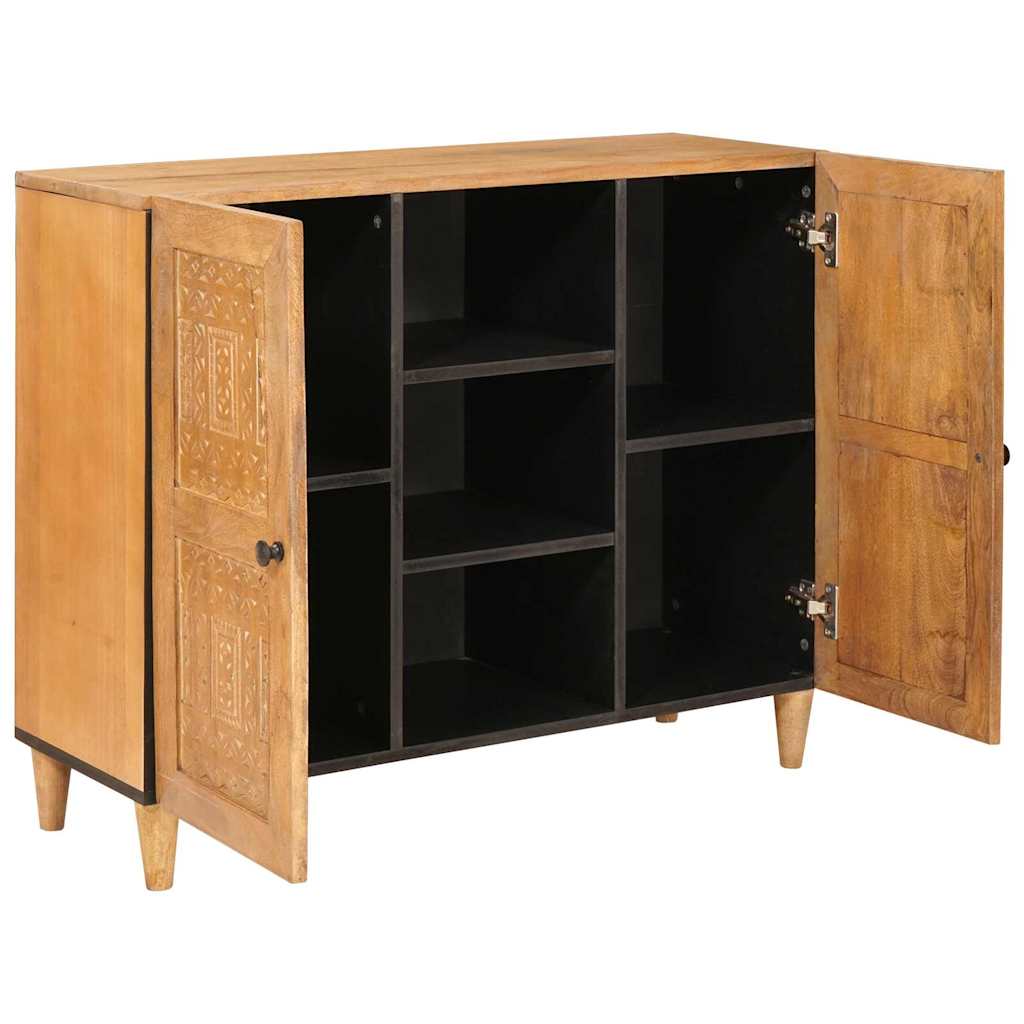 Credenza 90 x 33 x 75 cm Legno di mango massello