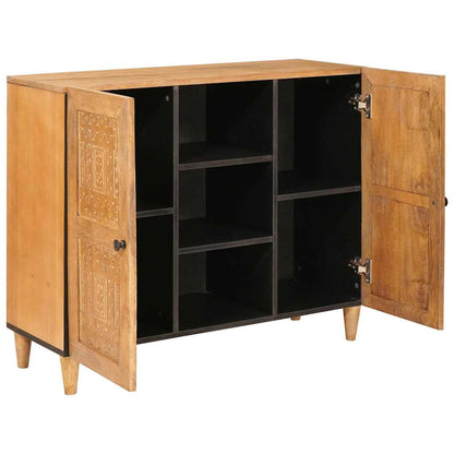 Credenza 90 x 33 x 75 cm Legno di mango massello