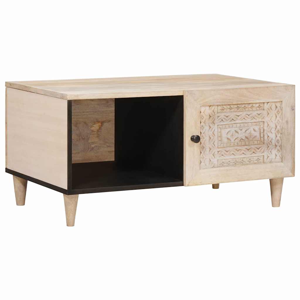 Tavolino da salotto con lo scaffale Beige 80 x 50 x 40 cm | homemem39