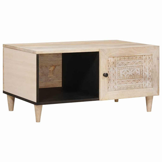 Tavolino da salotto con lo scaffale Beige 80 x 50 x 40 cm | homemem39