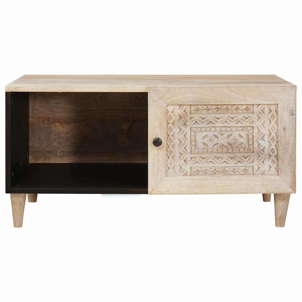Tavolino da salotto con lo scaffale Beige 80 x 50 x 40 cm | homemem39