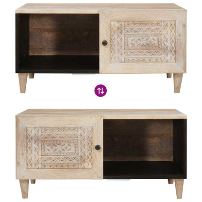 Tavolino da salotto con lo scaffale Beige 80 x 50 x 40 cm | homemem39