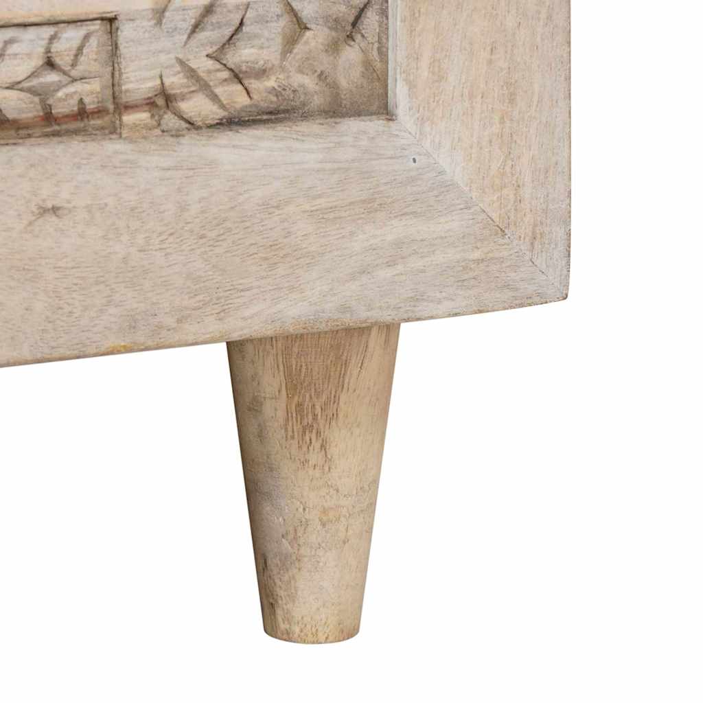 Tavolino da salotto con lo scaffale Beige 100 x 54 x 40 cm