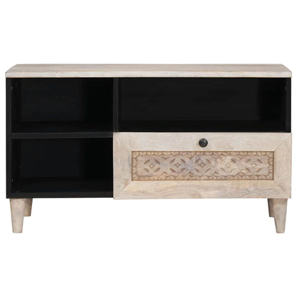 Mobile TV con cassetto Bianco Sbiancato 80 x 33 x 46 cm | homemem39