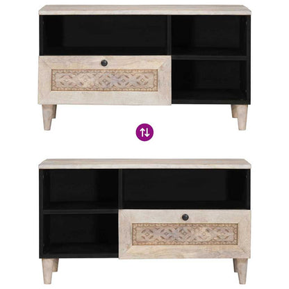 Mobile TV con cassetto Bianco Sbiancato 80 x 33 x 46 cm | homemem39