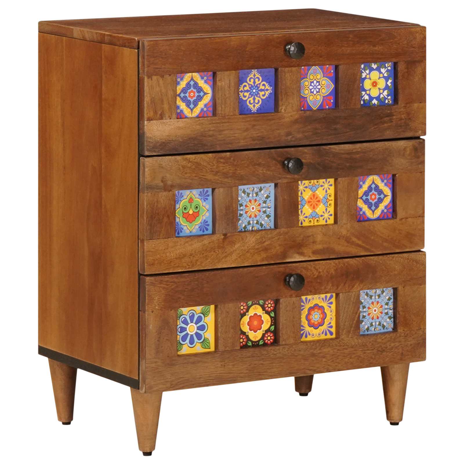 Armadio da Notte con cassetto Marrone 50 x 33 x 62 cm | homemem39