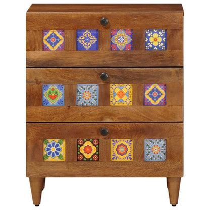 Armadio da Notte con cassetto Marrone 50 x 33 x 62 cm | homemem39