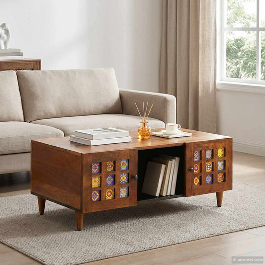 Tavolino da salotto Marrone 100 x 54 x 40 cm