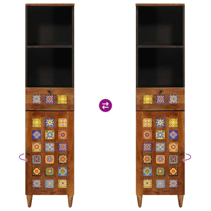 Mobile da Bagno con cassetto con porta Noce 38 x 33,5 x 160 cm