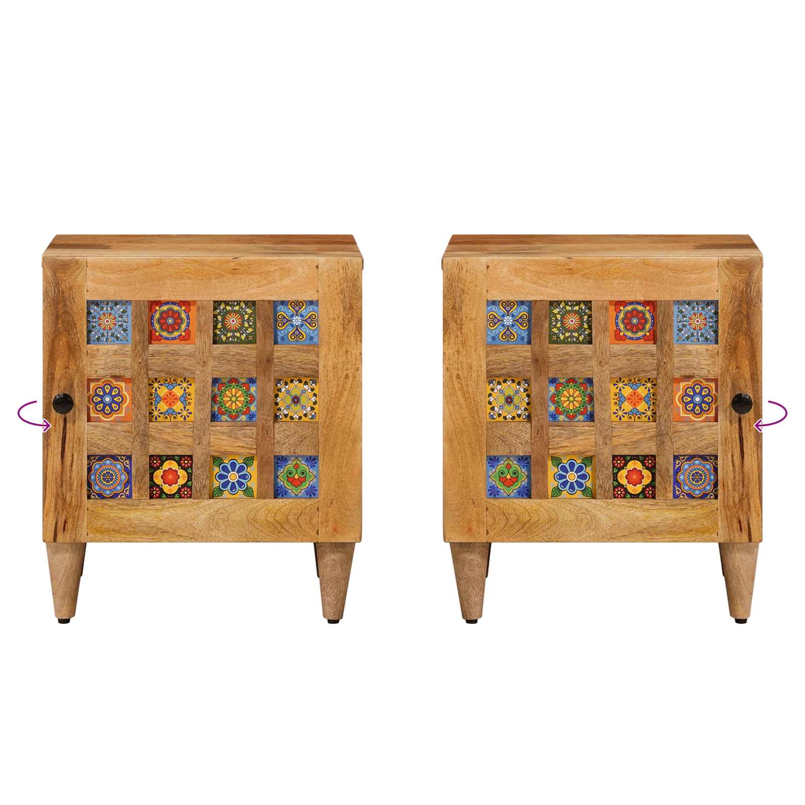Armadio da Notte Naturale 40 x 33,5 x 46 cm | homemem39