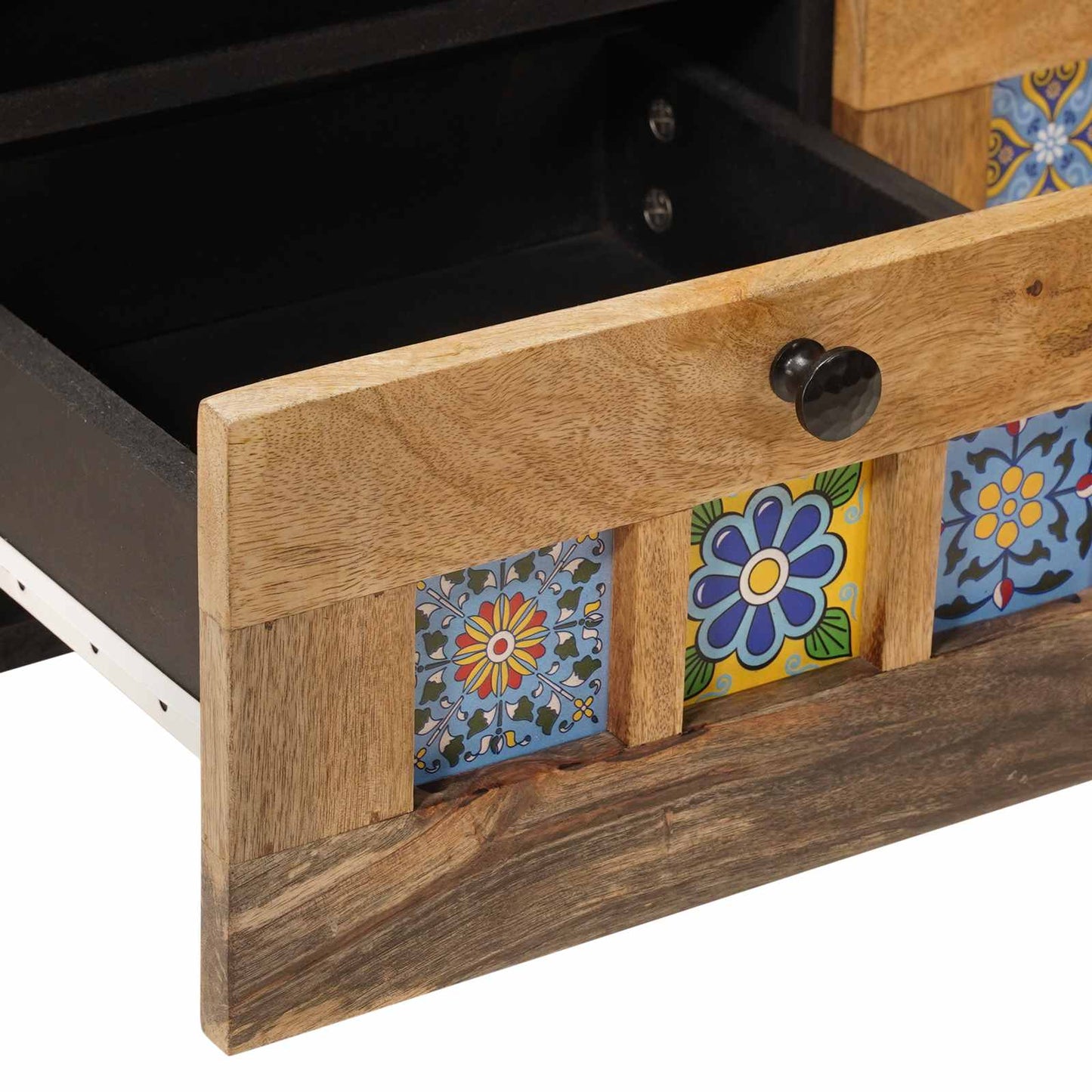 Mobile TV Naturale 70 x 33 x 46 cm Legno di mango massello | homemem39