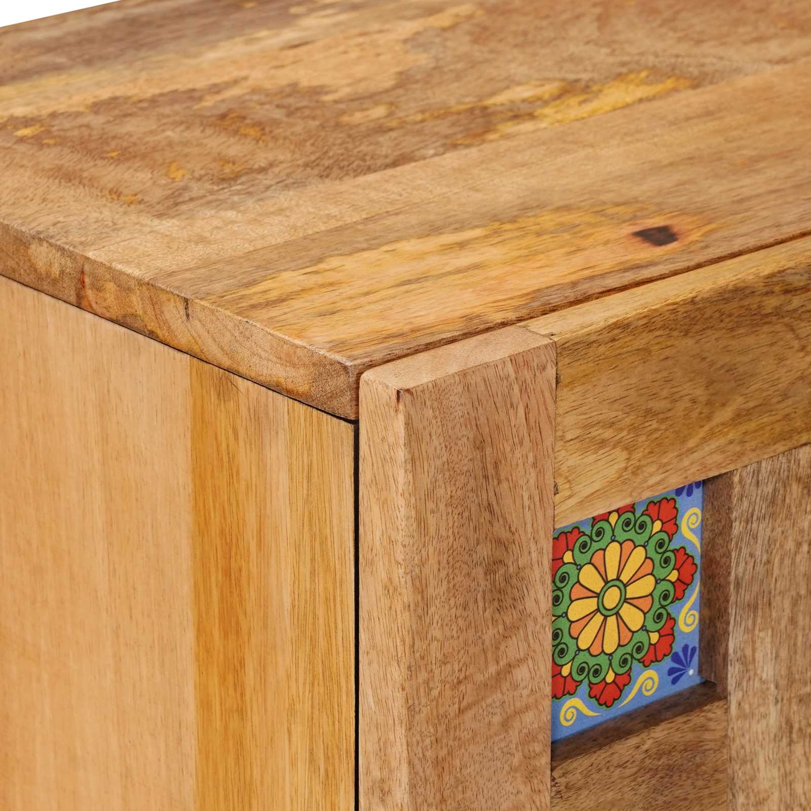 Credenza Naturale 60 x 33 x 75 cm Legno di mango massello | homemem39