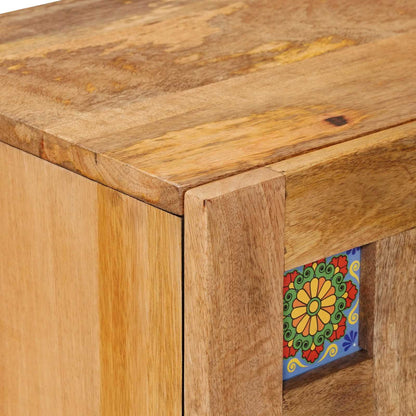Credenza Naturale 60 x 33 x 75 cm Legno di mango massello | homemem39