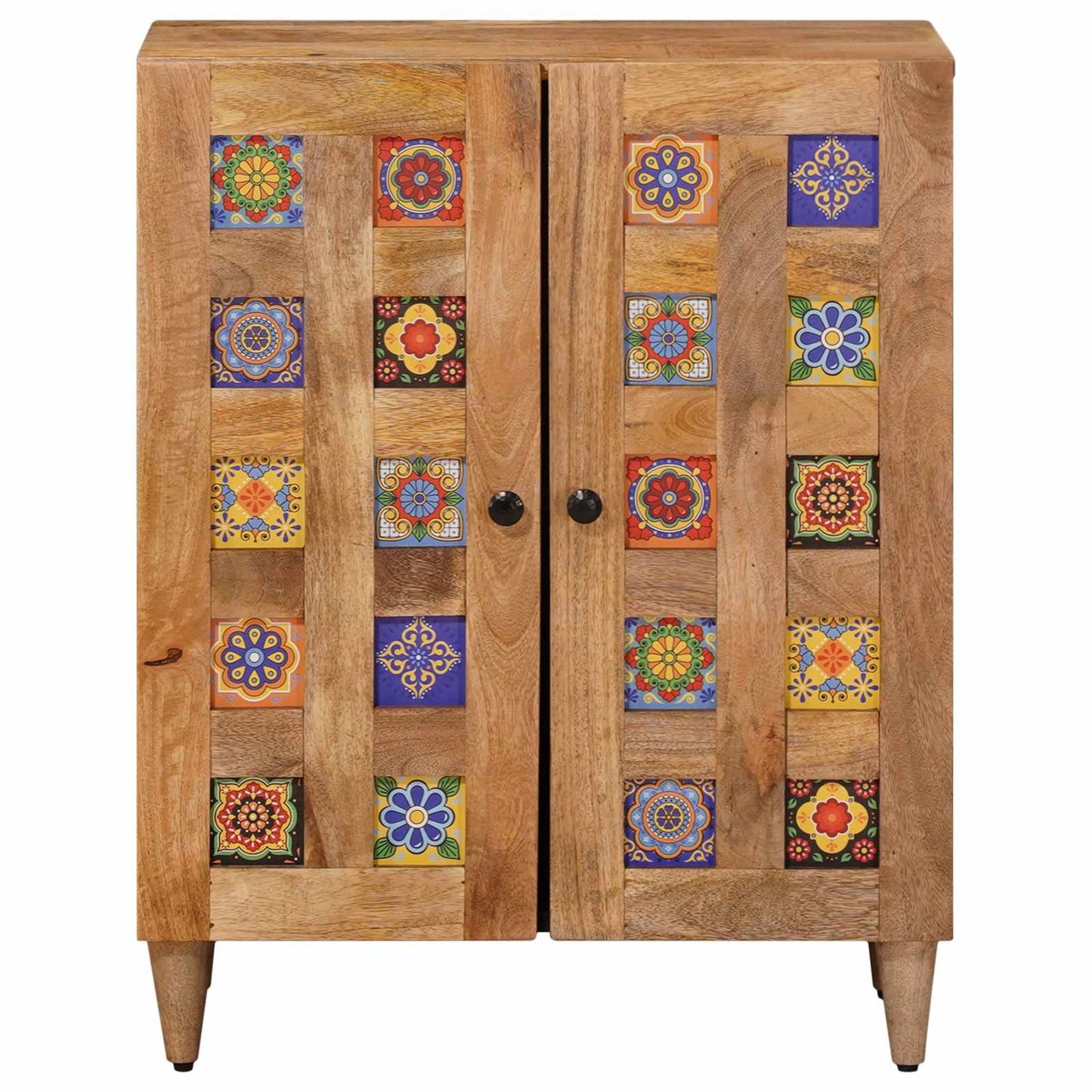 Credenza Naturale 60 x 33 x 75 cm Legno di mango massello | homemem39