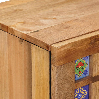 Credenza Naturale 60 x 33 x 75 cm Legno di mango massello | homemem39