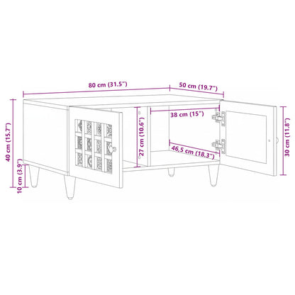 Tavolino da salotto Naturale 80 x 50 x 40 cm | homemem39