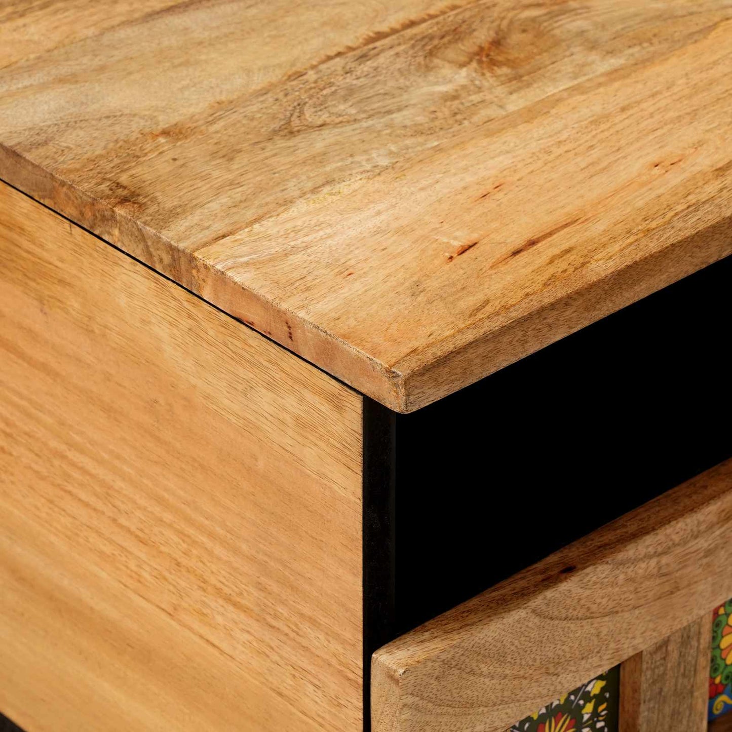 Tavolino da salotto con cassetto Naturale 80 x 54 x 40 cm | homemem39