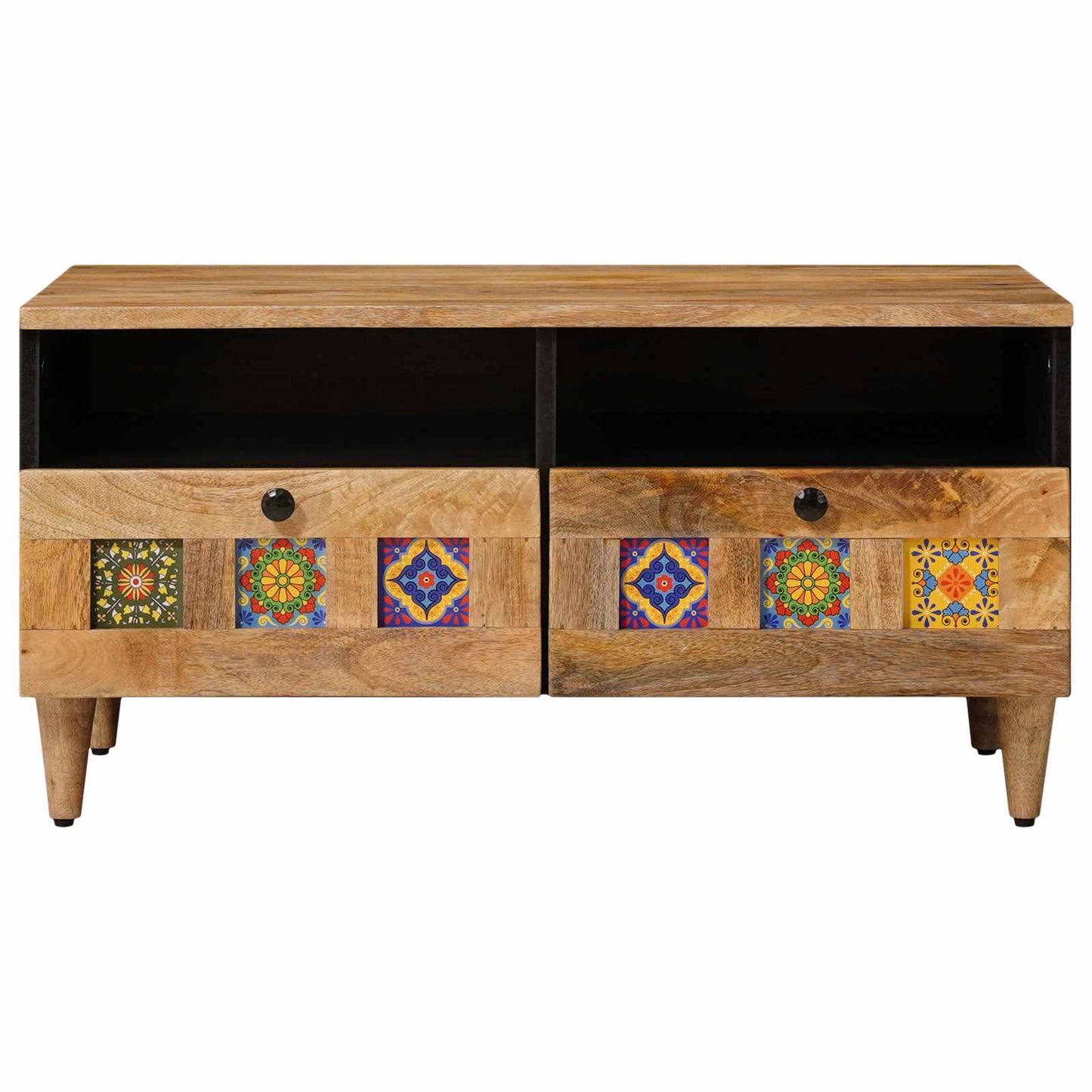 Tavolino da salotto con cassetto Naturale 80 x 54 x 40 cm | homemem39