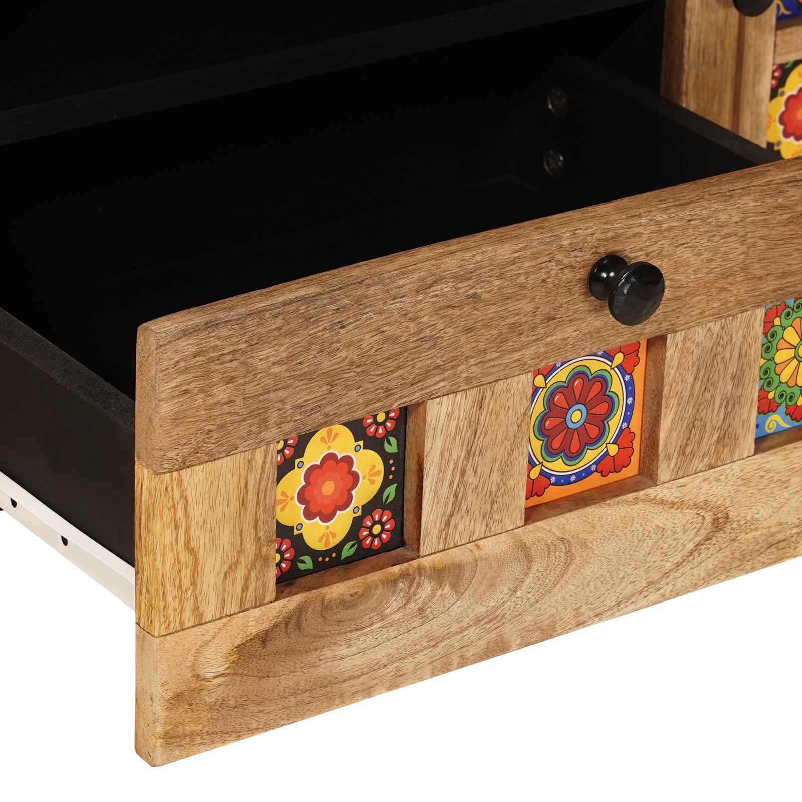 Mobile TV Naturale 105 x 33,5 x 46 cm Legno di mango massello | homemem39