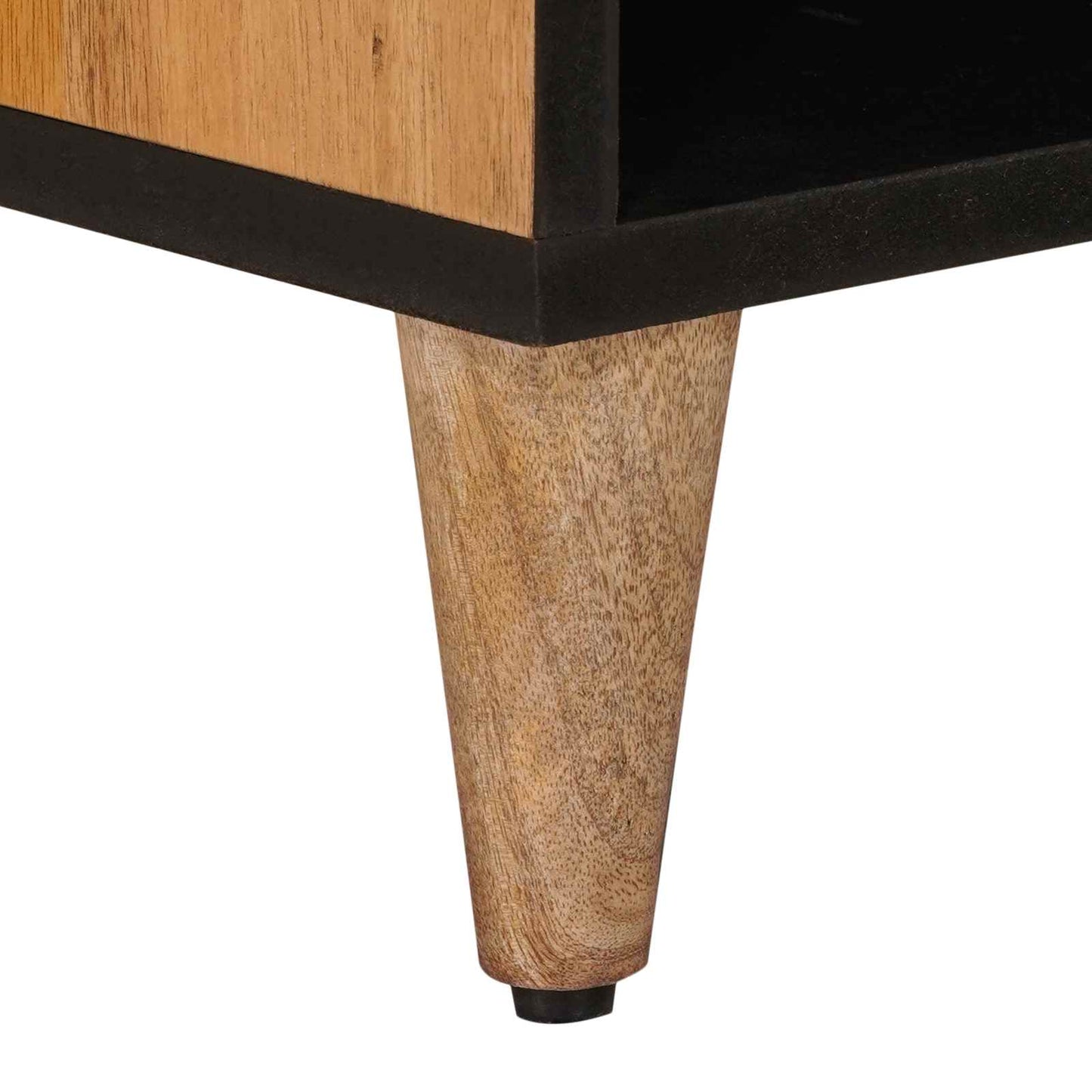 Mobile TV Naturale 80 x 33 x 46 cm Legno di mango massello | homemem39