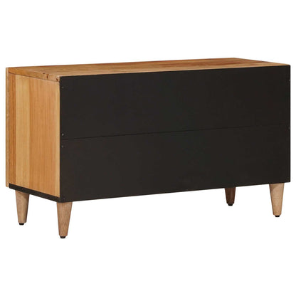 Mobile TV Naturale 80 x 33 x 46 cm Legno di mango massello