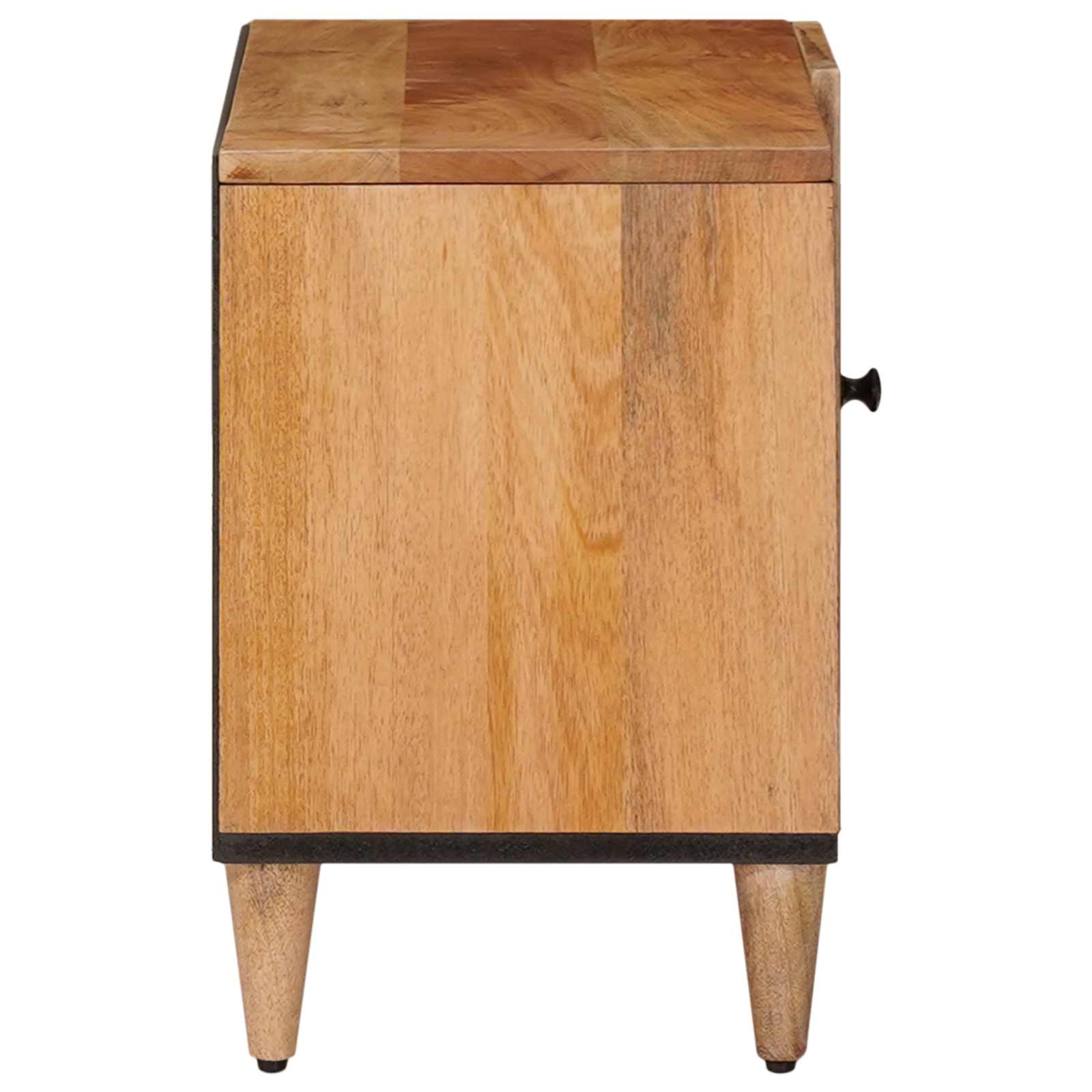 Mobile TV Naturale 80 x 33 x 46 cm Legno di mango massello | homemem39