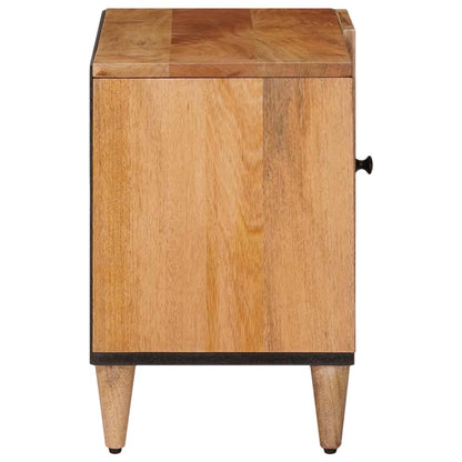 Mobile TV Naturale 80 x 33 x 46 cm Legno di mango massello | homemem39