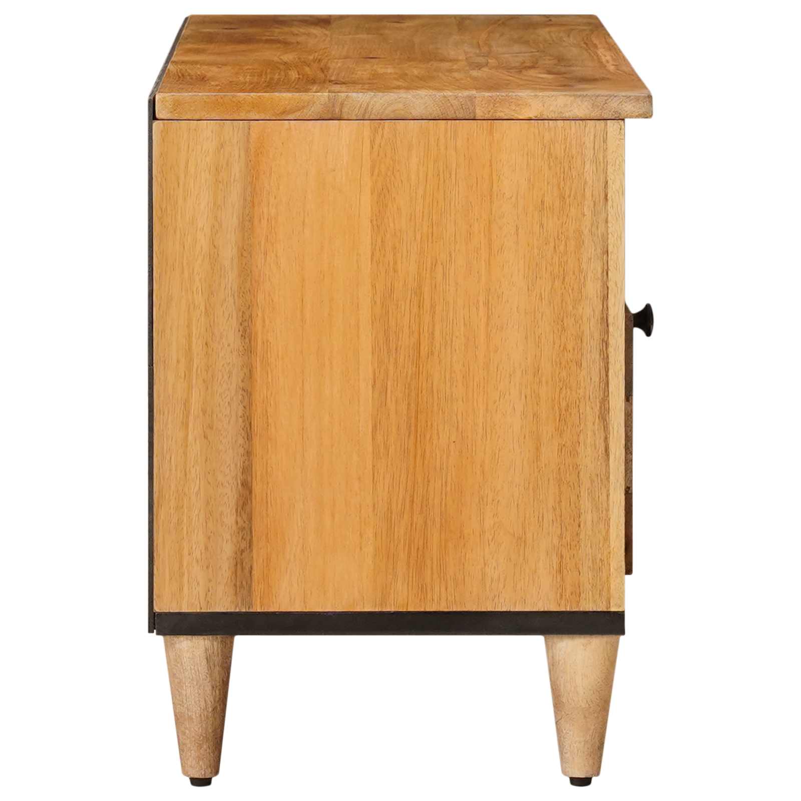 Mobile TV Naturale 100 x 33 x 46 cm Legno di mango massello | homemem39