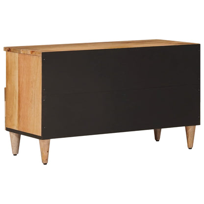 Mobile TV Naturale 80 x 33 x 46 cm Legno di mango massello