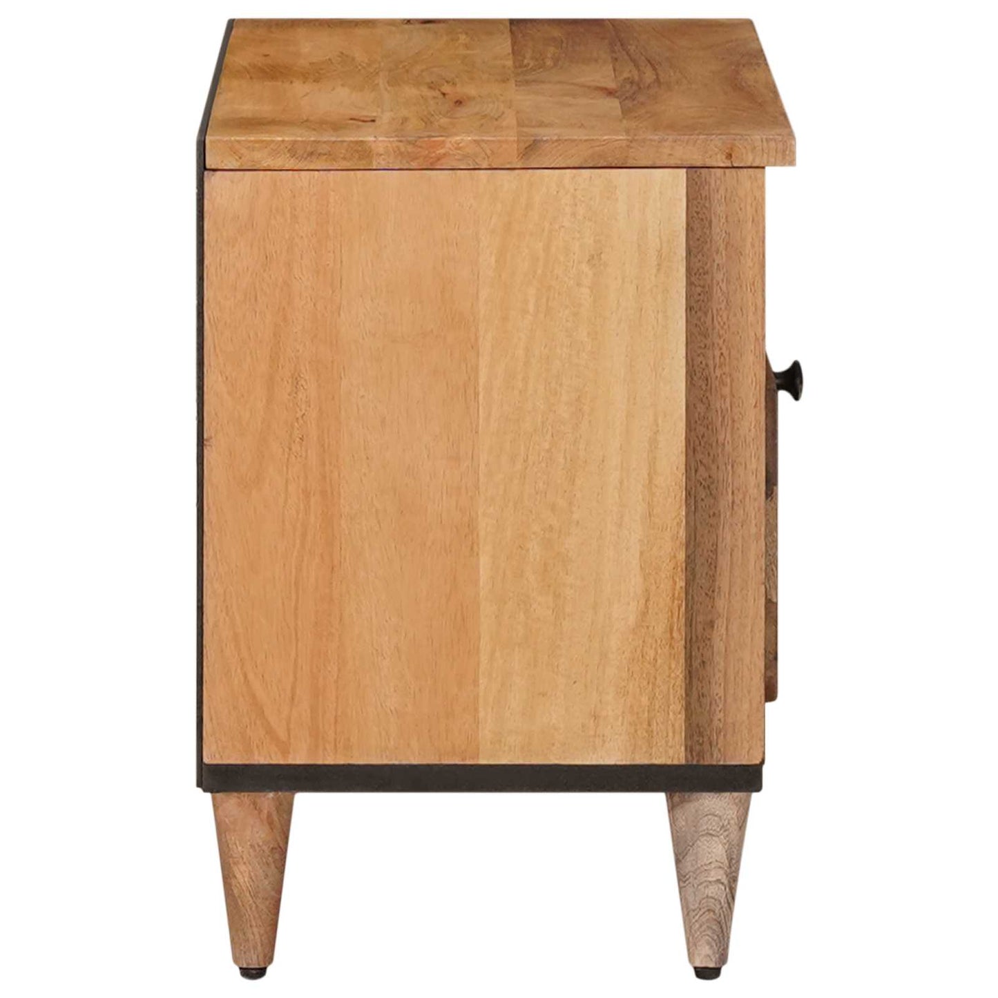 Mobile TV Naturale 80 x 33 x 46 cm Legno di mango massello | homemem39
