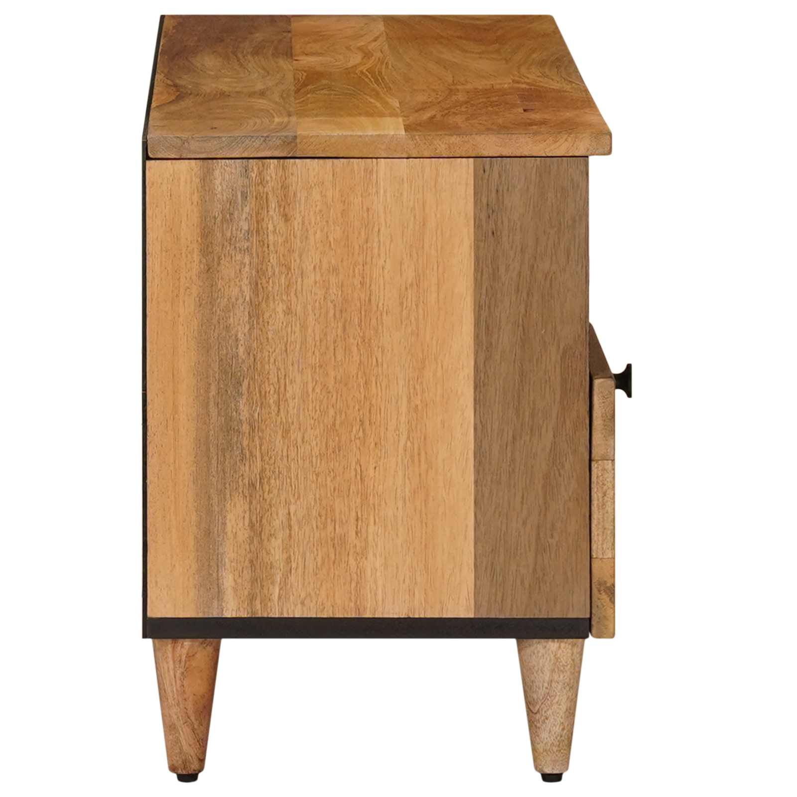 Mobile TV Naturale 100 x 33 x 46 cm Legno di mango massello | homemem39