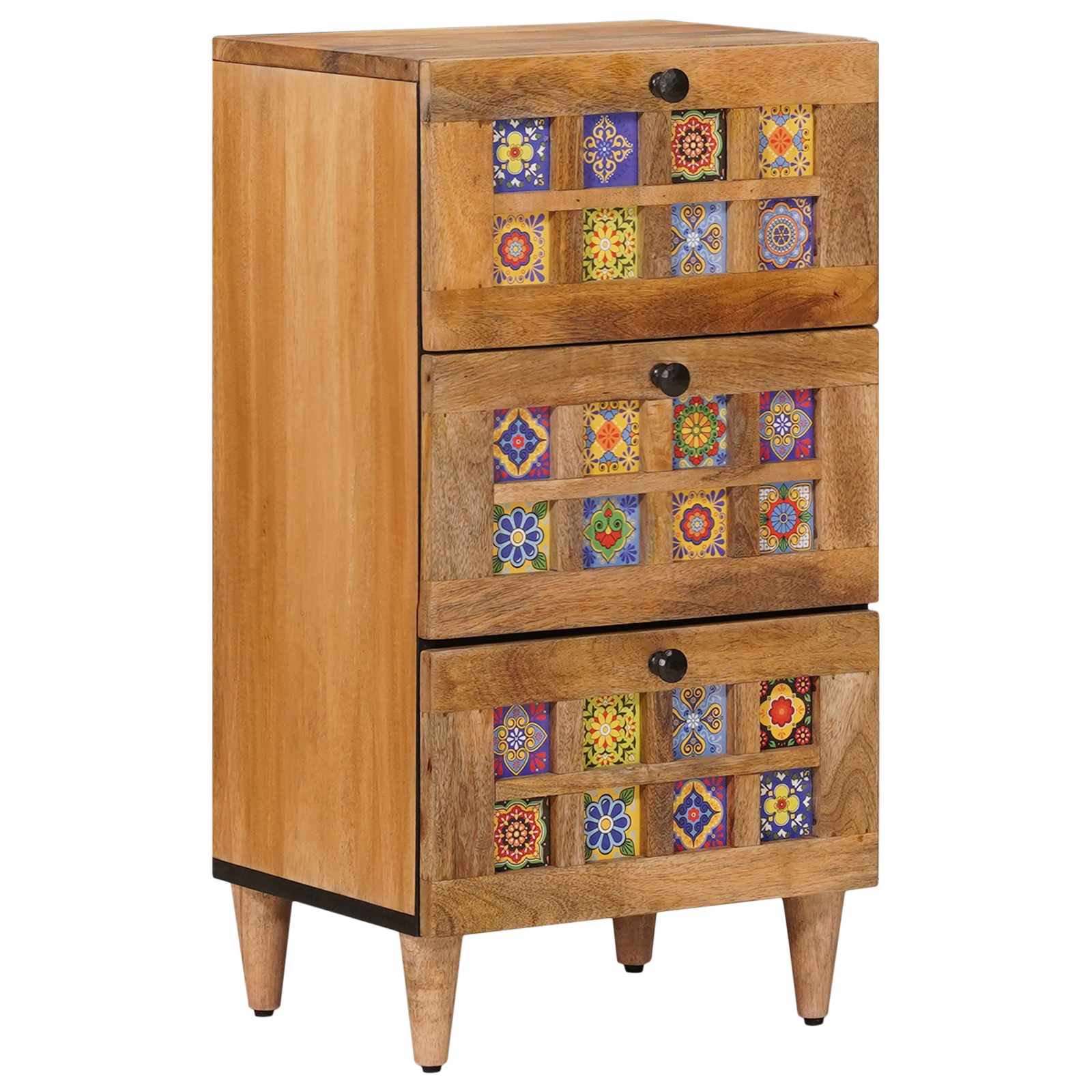 Credenza Naturale 40 x 33 x 75 cm Legno di mango massello | homemem39