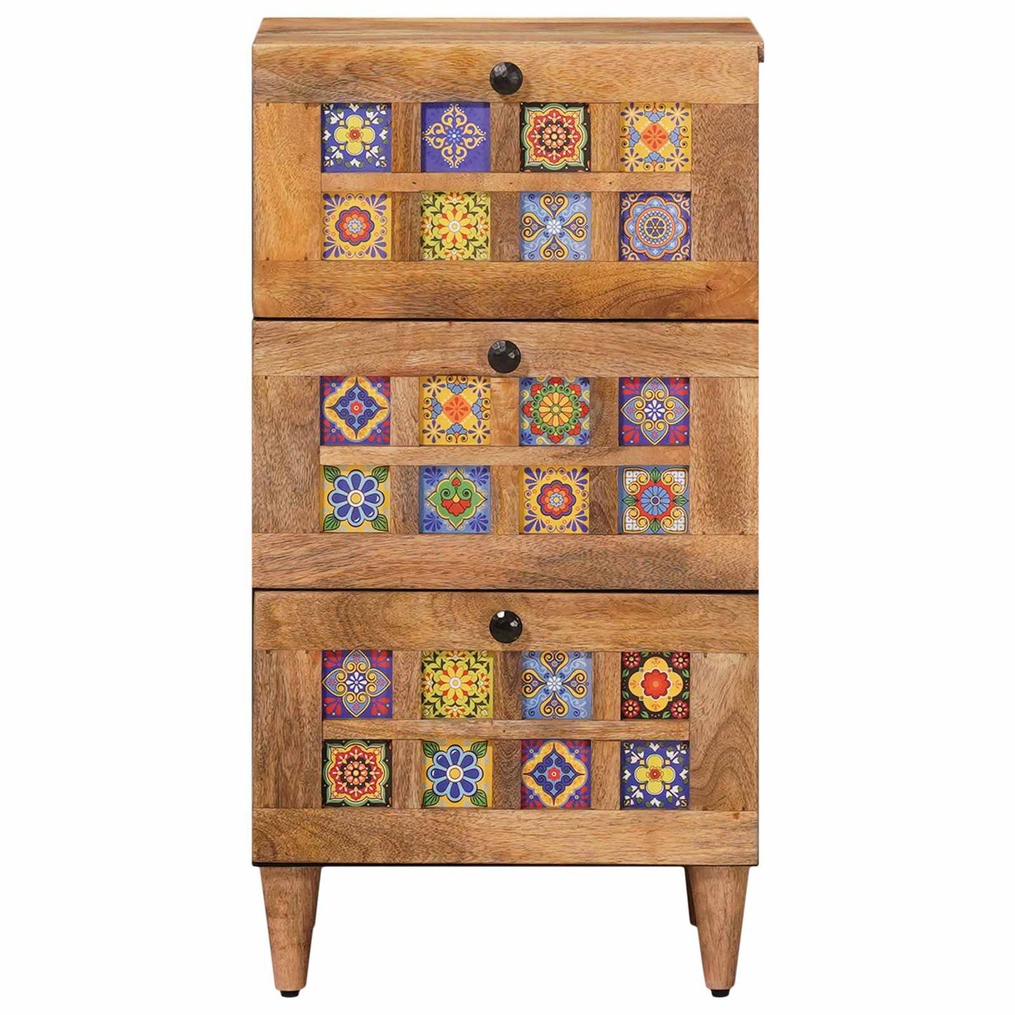 Credenza Naturale 40 x 33 x 75 cm Legno di mango massello | homemem39