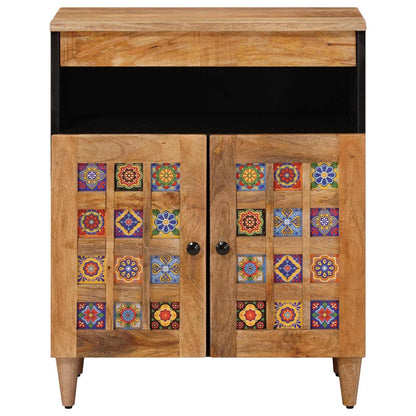 Credenza Naturale 60 x 33,5 x 75 cm Legno di mango massello
