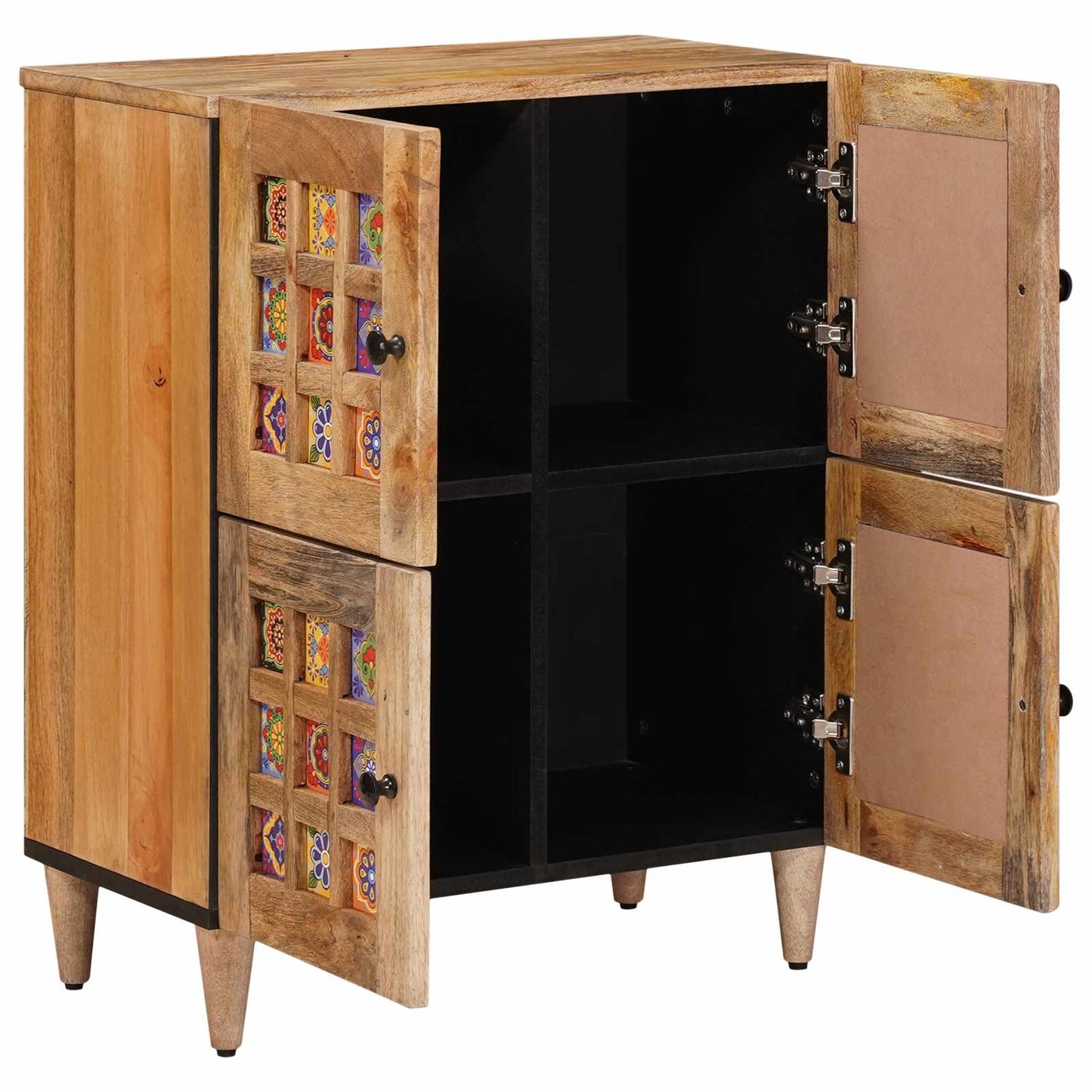 Credenza Naturale 60 x 33 x 75 cm Legno di mango massello | homemem39