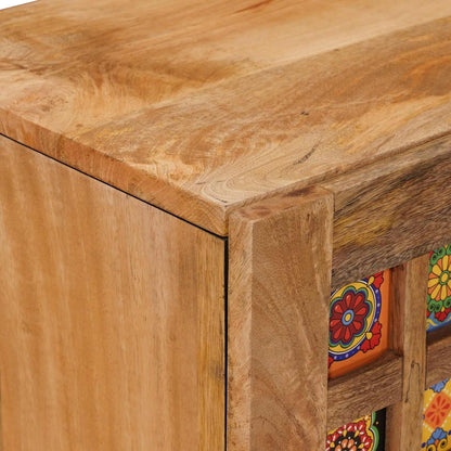 Credenza Naturale 90 x 33 x 75 cm Legno di mango massello | homemem39
