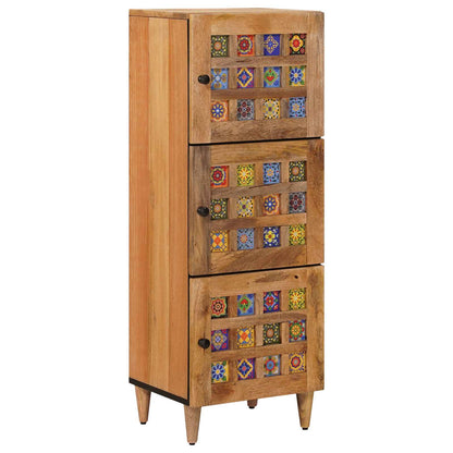 Credenza Naturale 40 x 33 x 110 cm Legno di mango massello | homemem39