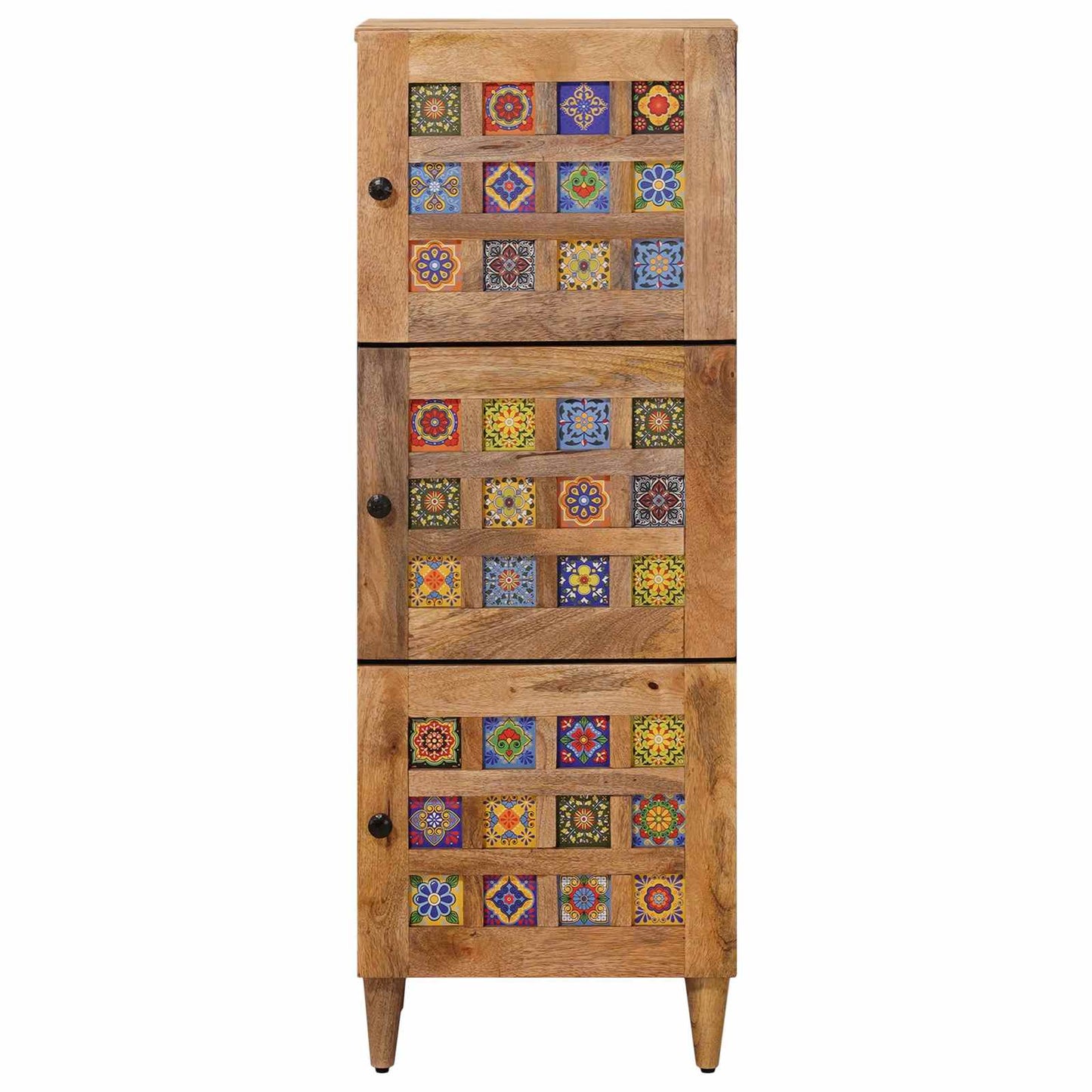 Credenza Naturale 40 x 33 x 110 cm Legno di mango massello | homemem39