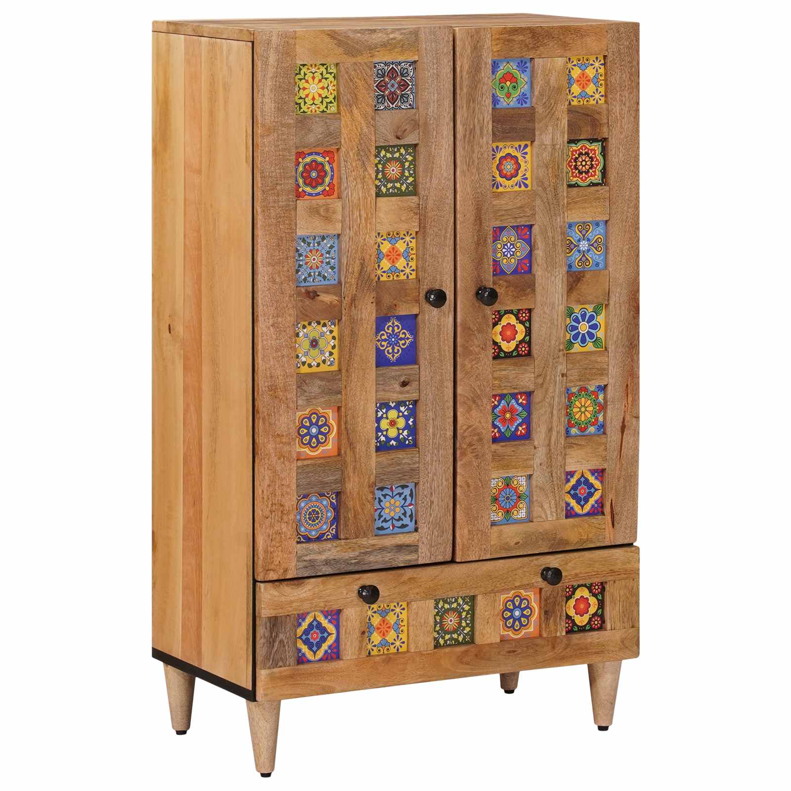 Credenza Naturale 60 x 33,5 x 100 cm Legno di mango massello | homemem39