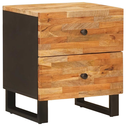 Armadio da Notte con cassetto 2 pcs Marrone 40 x 33 x 46 cm | homemem39