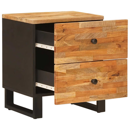 Armadio da Notte con cassetto 2 pcs Marrone 40 x 33 x 46 cm | homemem39