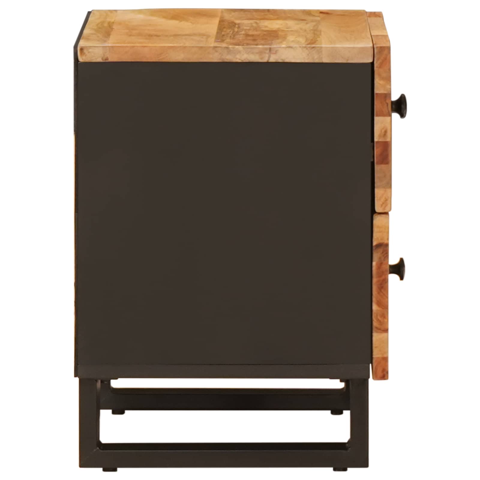 Armadio da Notte con cassetto 2 pcs Marrone 40 x 33 x 46 cm | homemem39