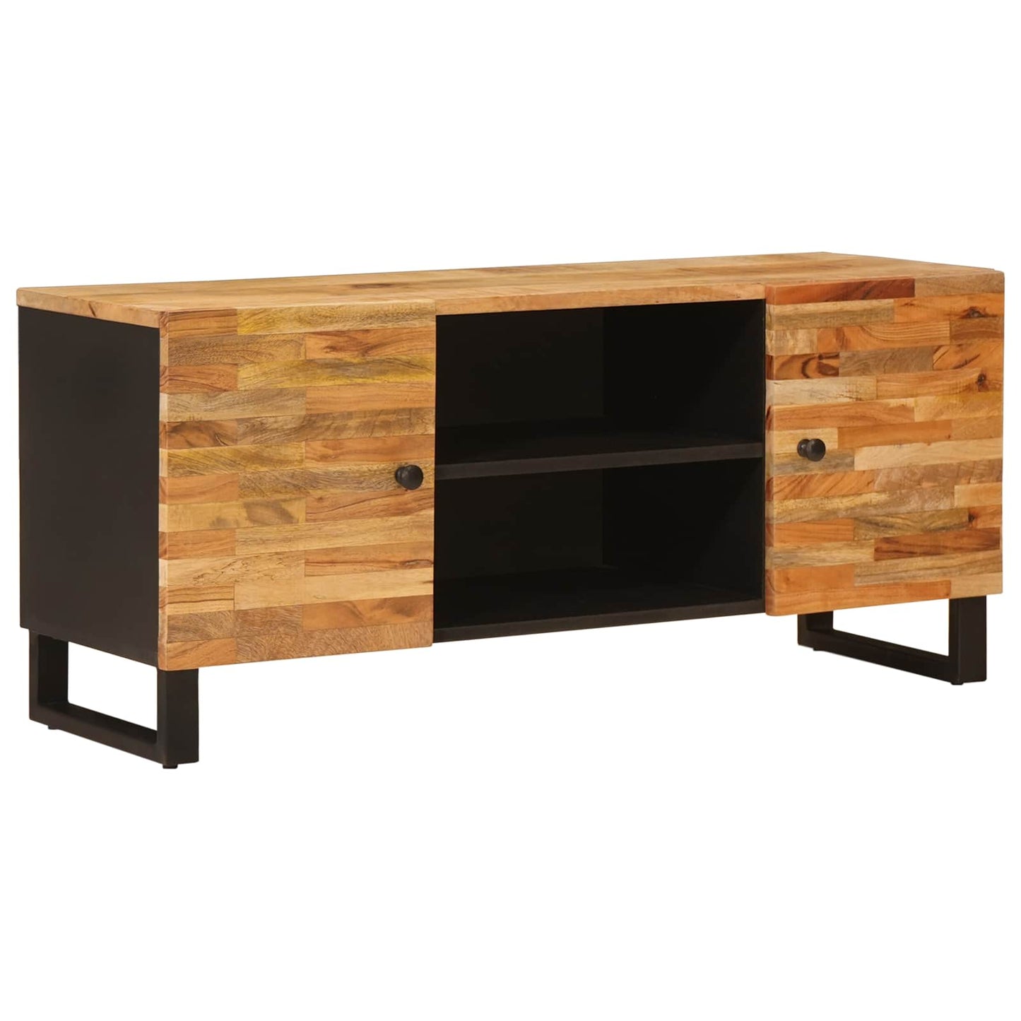 Mobile TV Marrone 105 x 33 x 46 cm Legno di mango massello | homemem39